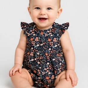 Navy Blue Romper