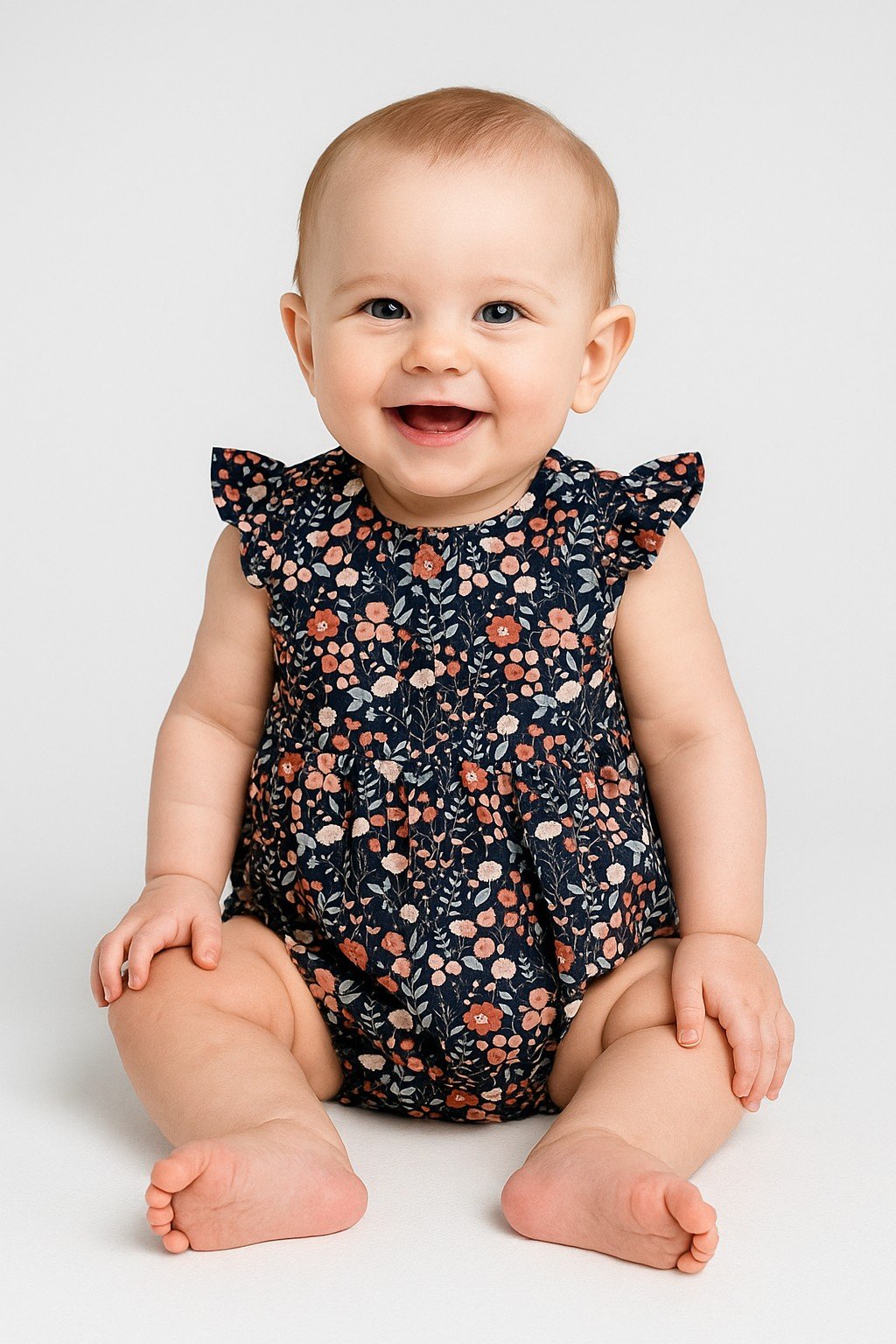 Navy Blue Romper