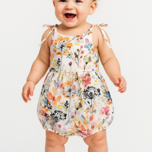 White Floral Playsuit